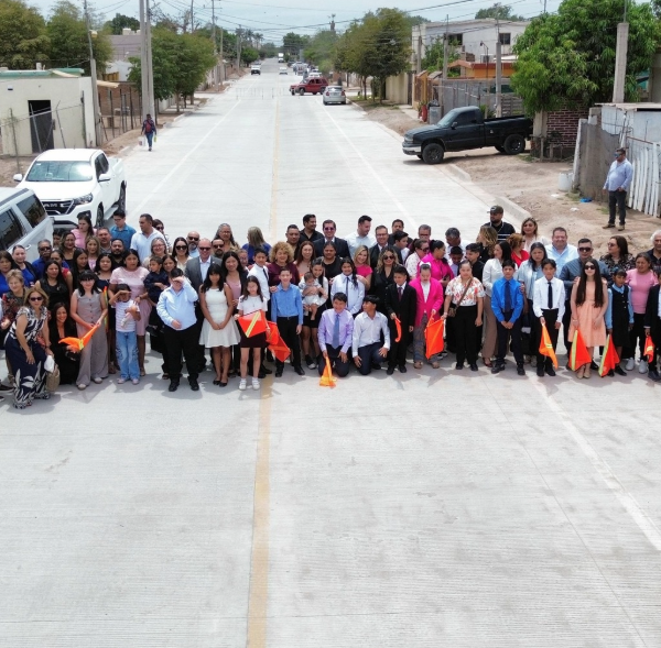 Pavimentan calles del nuevo Hospital de Navojoa; buscan mejorar su acceso