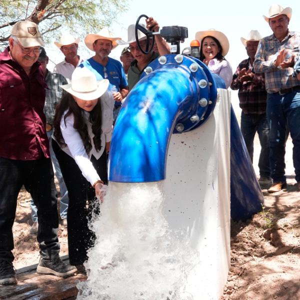 Mejora Gobierno de Sonora suministro de agua para riego en el ejido Molino de Camou