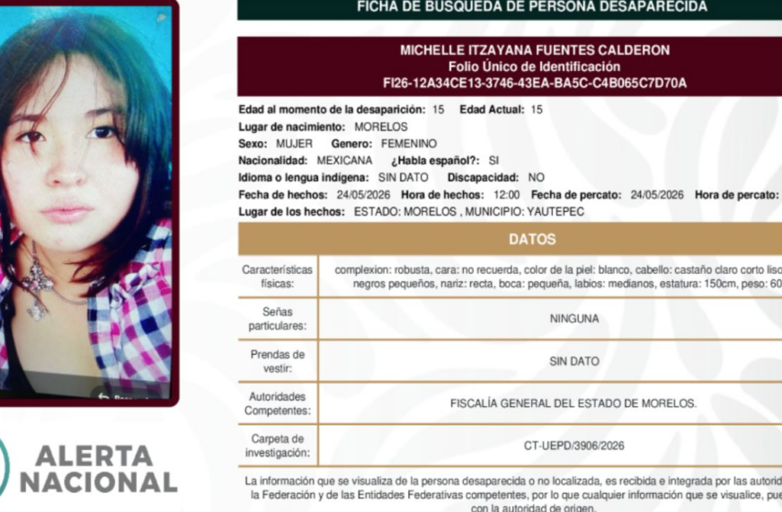 Hallan sin vida a Michelle Itzayana, estudiante de la UAEM