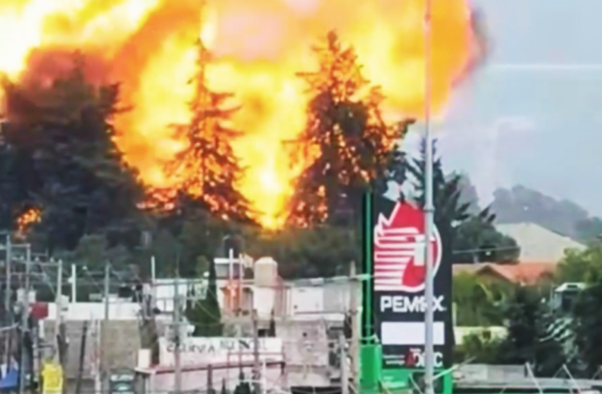 Fuerte explosión en depósito de gas en Tepeaca, Puebla