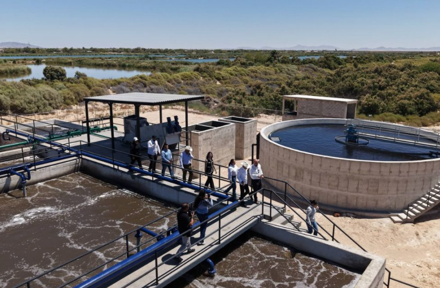 Inaugura Alfonso Durazo planta de tratamiento de aguas residuales en Puerto Peñasco