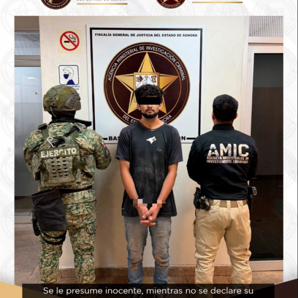 Detenido por desaparecer a 2 personas en Bácum; vinculan a proceso a presunto responsable