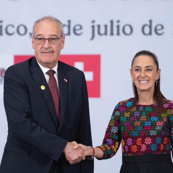 «Vamos a seguir ampliando y diversificando nuestras relaciones»: Sheinbaum tras reunión con presidente de la Confederación Suiza