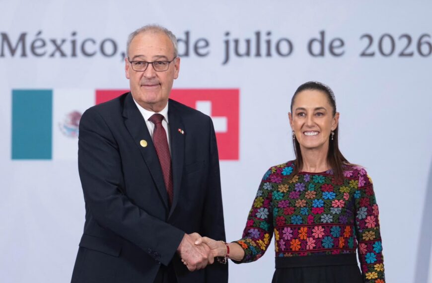 «Vamos a seguir ampliando y diversificando nuestras relaciones»: Sheinbaum tras reunión con presidente de la Confederación Suiza