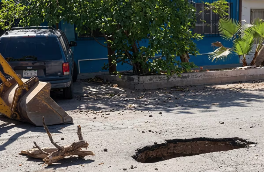 Dejan lluvias seis socavones y 62 árboles caídos en Ciudad Obregón